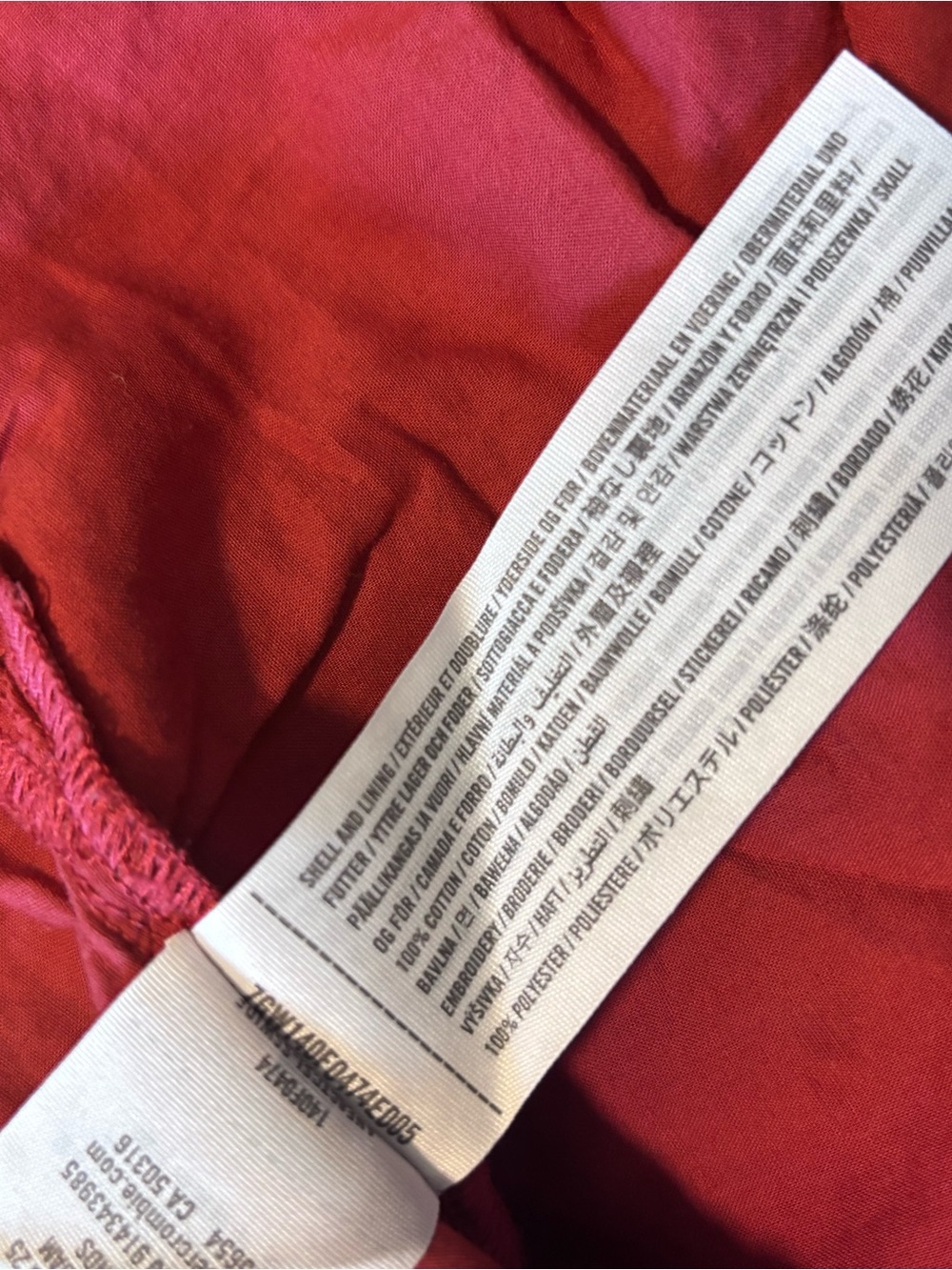 A&F Eyelet Spaghetti Strap Top in Deep Raspberry - Picture 3 of 4
